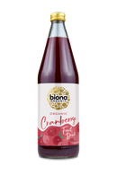 Organic Cranberry Fruit drink - No Added sugar - 750ml - Biona