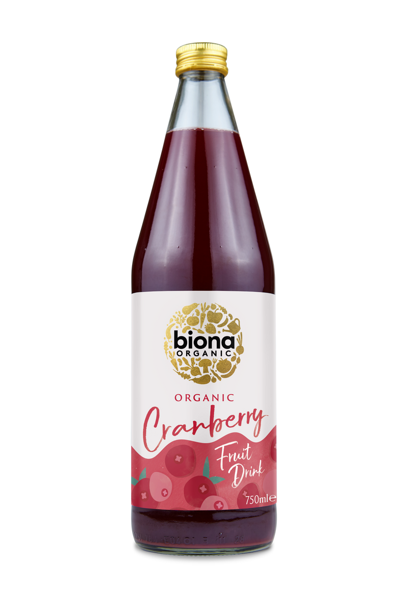 Organic Cranberry Fruit drink - No Added sugar - 750ml - Biona