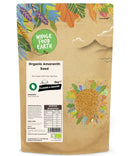 Organic Amaranth Seed | Raw | Vegan | GMO Free | High Fibre - Wholefood Earth® - 5060470149246
