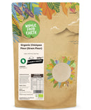 Organic Chickpea Flour (Gram Flour) | Vegan | GMO Free | High Fibre - Wholefood Earth® - 5060470149178