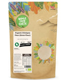 Organic Chickpea Flour (Gram Flour) | Vegan | GMO Free | High Fibre - Wholefood Earth® - 5060470149208