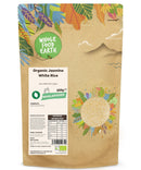 Organic Jasmine White Rice | Raw | GMO Free | Vegan - Wholefood Earth® - 5060470149710