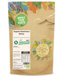 Organic Dried Pearl Barley | Vegan | GMO Free | High Fibre | Source of Protein - Wholefood Earth® - 5060470147143