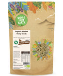 Organic Shelled Hemp Seeds | Hulled | Raw | Vegan | GMO Free | Source of Fibre | Source of Protein - Wholefood Earth® - 5060470148973