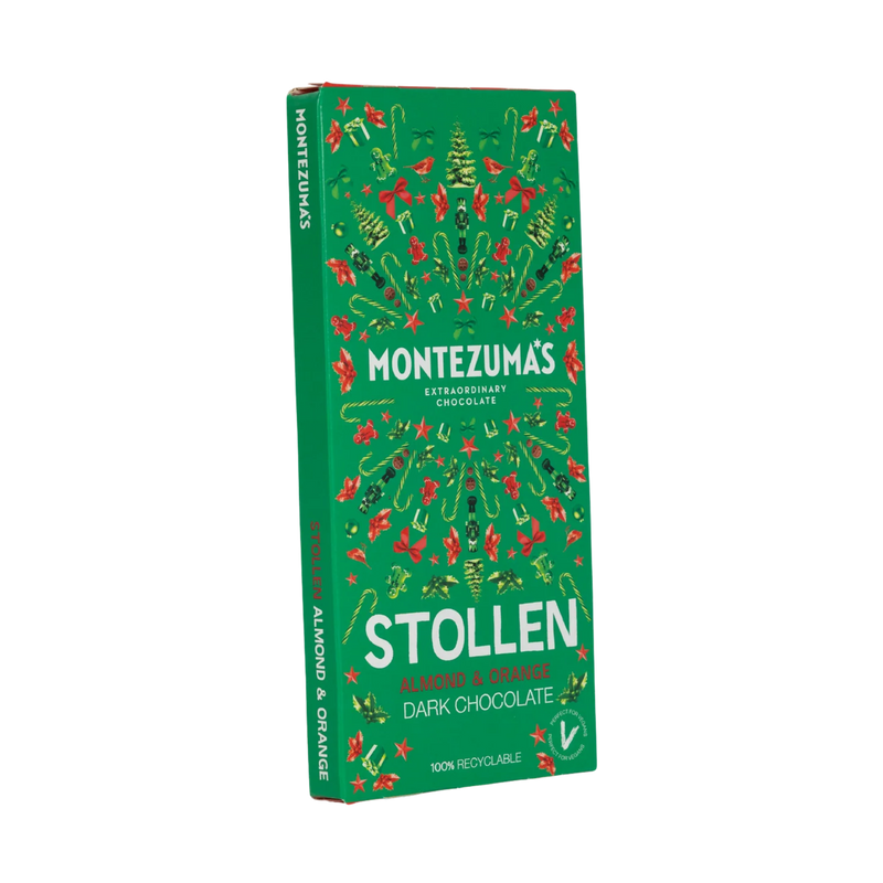 Dark Chocolate Stollen Bar - Montezuma's - 90g