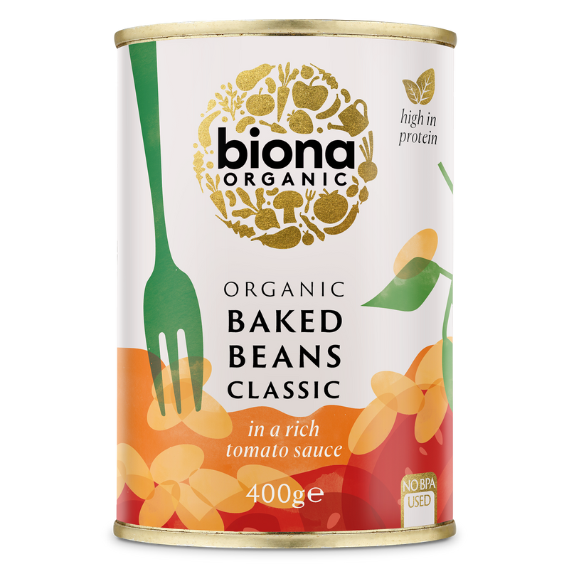 Organic Baked Beans in Tomato Sauce - 400g - Biona