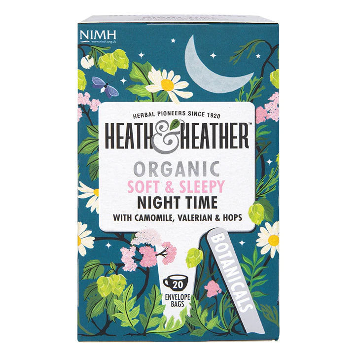 Organic Soft & Sleepy Night Time Tea - 20 Bags - Heath & Heather