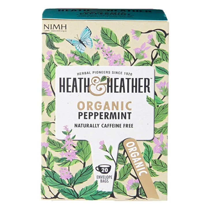 Organic Peppermint Tea - 20 Bags - Heath & Heather