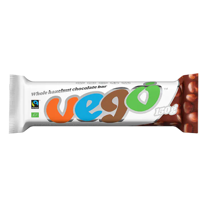 Whole Hazelnut Chocolate Bar - 150g - Vego