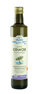 Organic Mani Extra Virgin Olive Oil - Kalamata PDO - 500ml