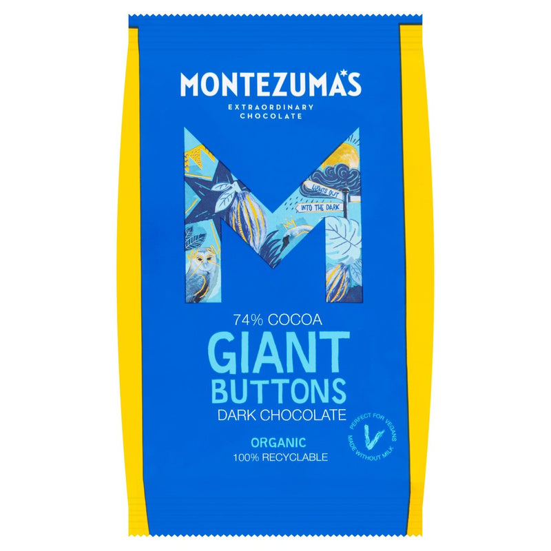 Montezuma's Organic Dark Giant Buttons - 180g