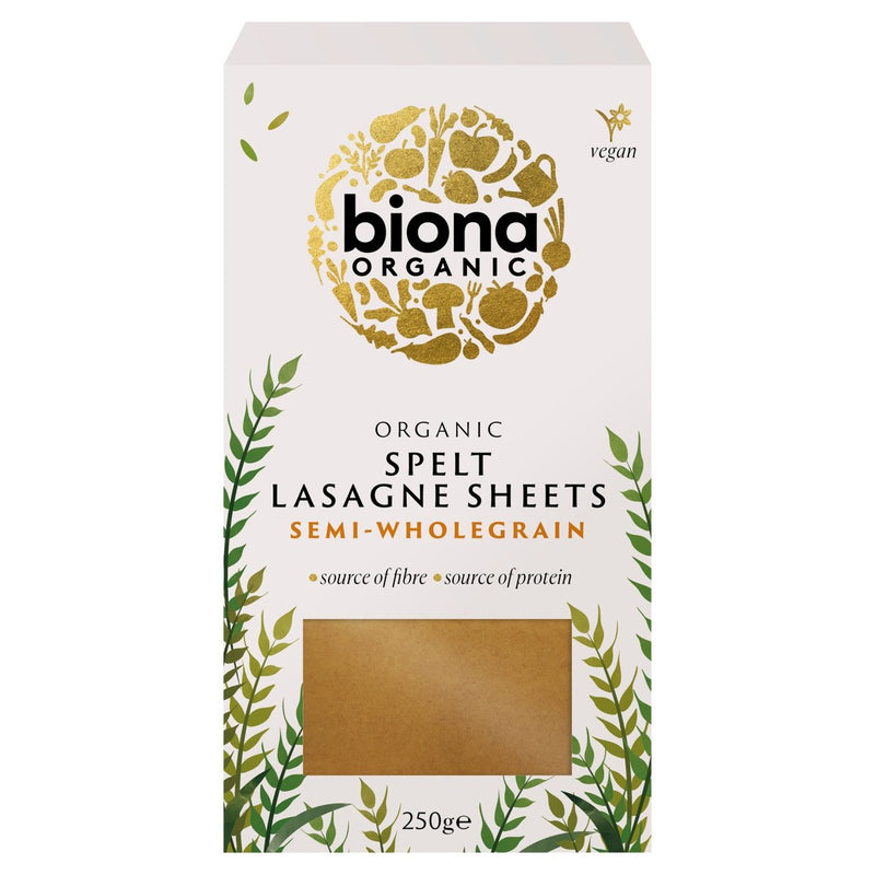 Organic Spelt Lasagne Sheets - 250g - Biona