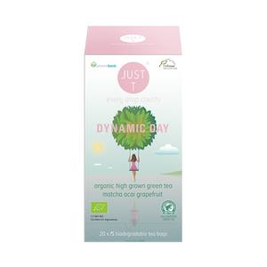 Organic Dynamic Day Green Tea Matcha with Acai & Grapefruit - 20 Bags - Just T