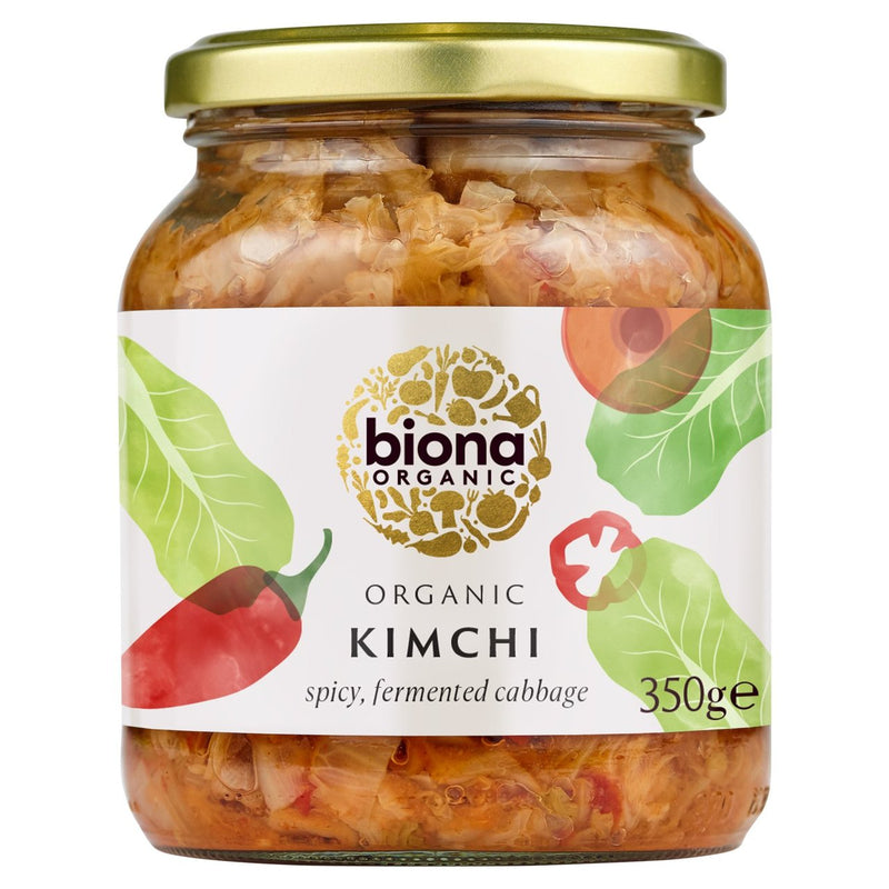 Organic Kimchi Spicy Fermented Cabbage - 350g - Biona
