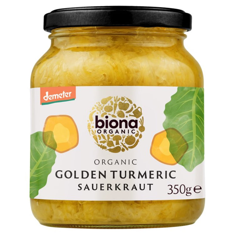 Organic Golden Turmeric Sauerkraut Demeter - 350g - Biona