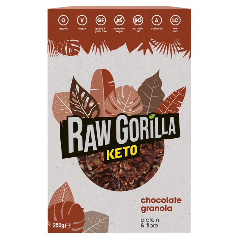 Organic Chocolate Granola Cereal Keto - 250g - Raw Gorilla
