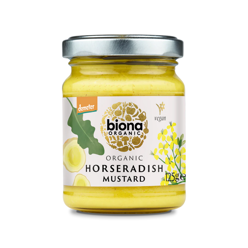 Organic Horseradish Mustard - Biona - 125g