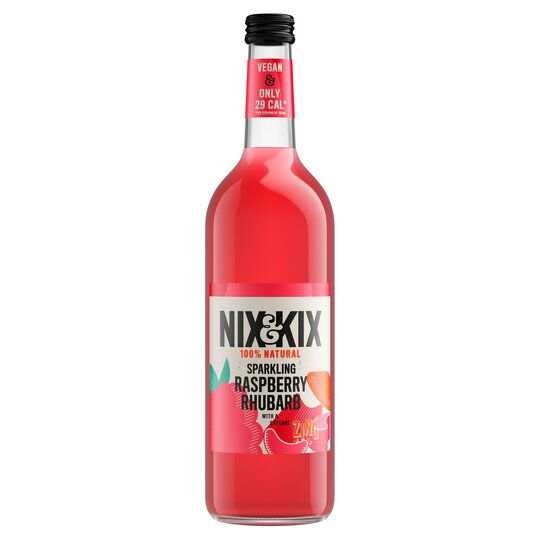 Sparkling Raspberry & Rhubarb - 750ml - Nix & Kix