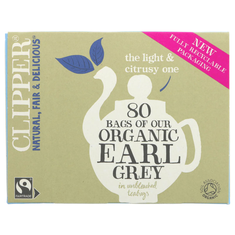Organic Fairtrade Earl Grey Tea - Clipper - 80 bags