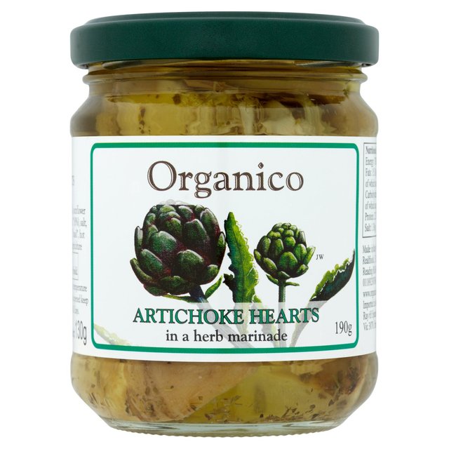 Organic Artichoke Hearts in a Herb Marinade - 190g - Organico