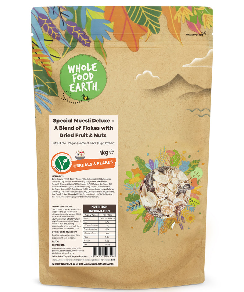 Special Muesli Deluxe - A Blend of Flakes with Dried Fruit & Nuts
