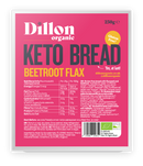 Organic Beetroot Flax Keto Bread - 250g - Dillon Organic