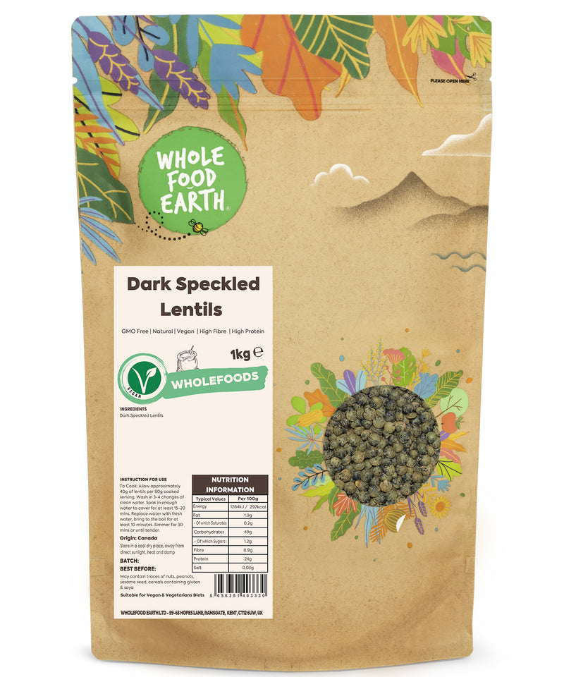 Dark Speckled Lentils