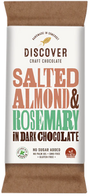 Salted Almond and Rosemary in Dark Chocolate - 50g - Discover Chocolate