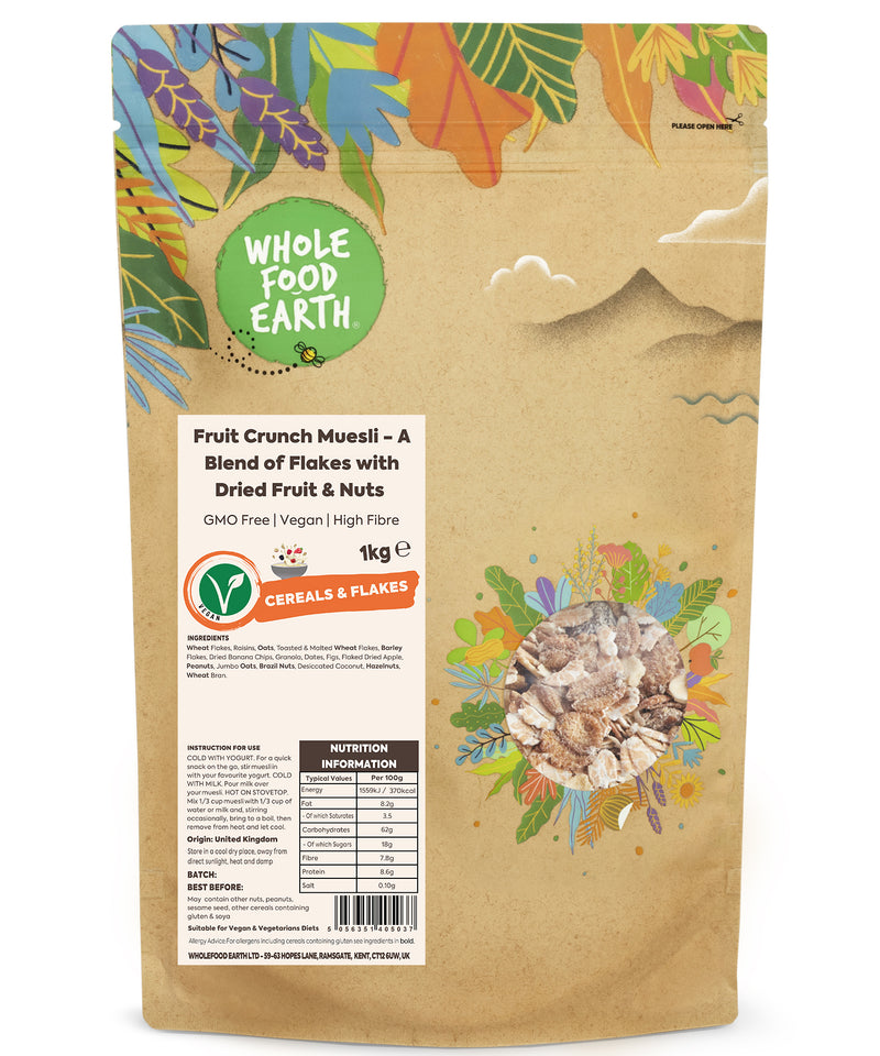 Fruit Crunch Muesli - A Blend of Flakes with Dried Fruit & Nuts