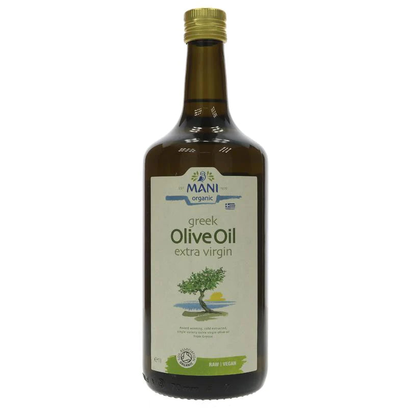 Organic Extra Virgin Olive Oil - 1ltr - Mani