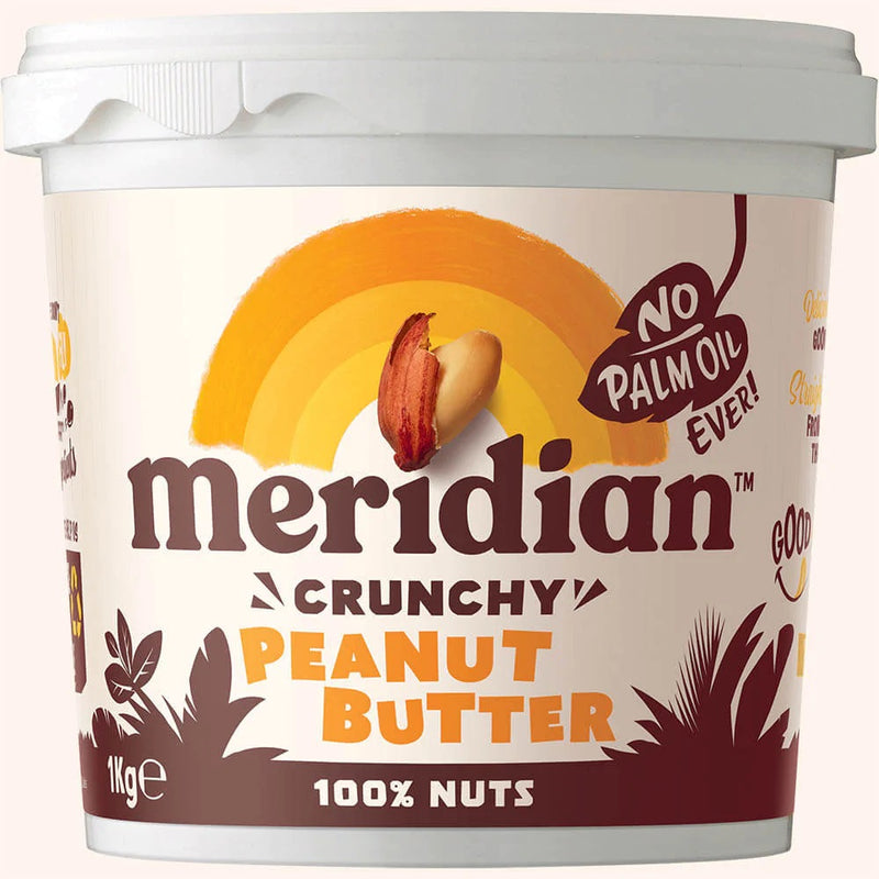Crunchy Peanut Butter 100 % Nuts - 1kg - Meridian