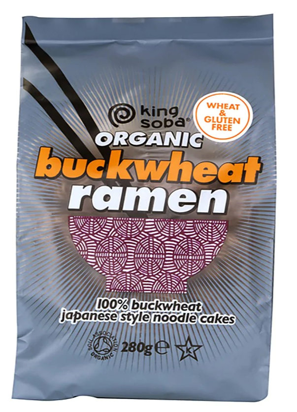 Organic Buckwheat Ramen Noodles (4 pack) - 280g - King Soba