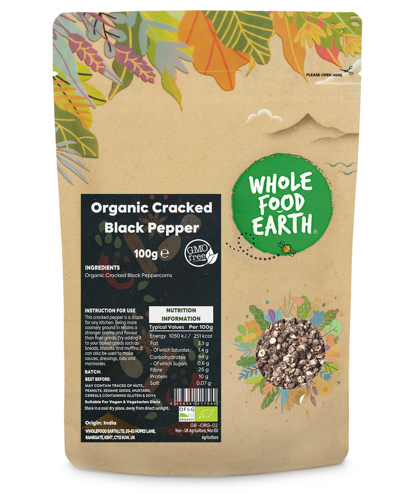 Organic Cracked Black Pepper