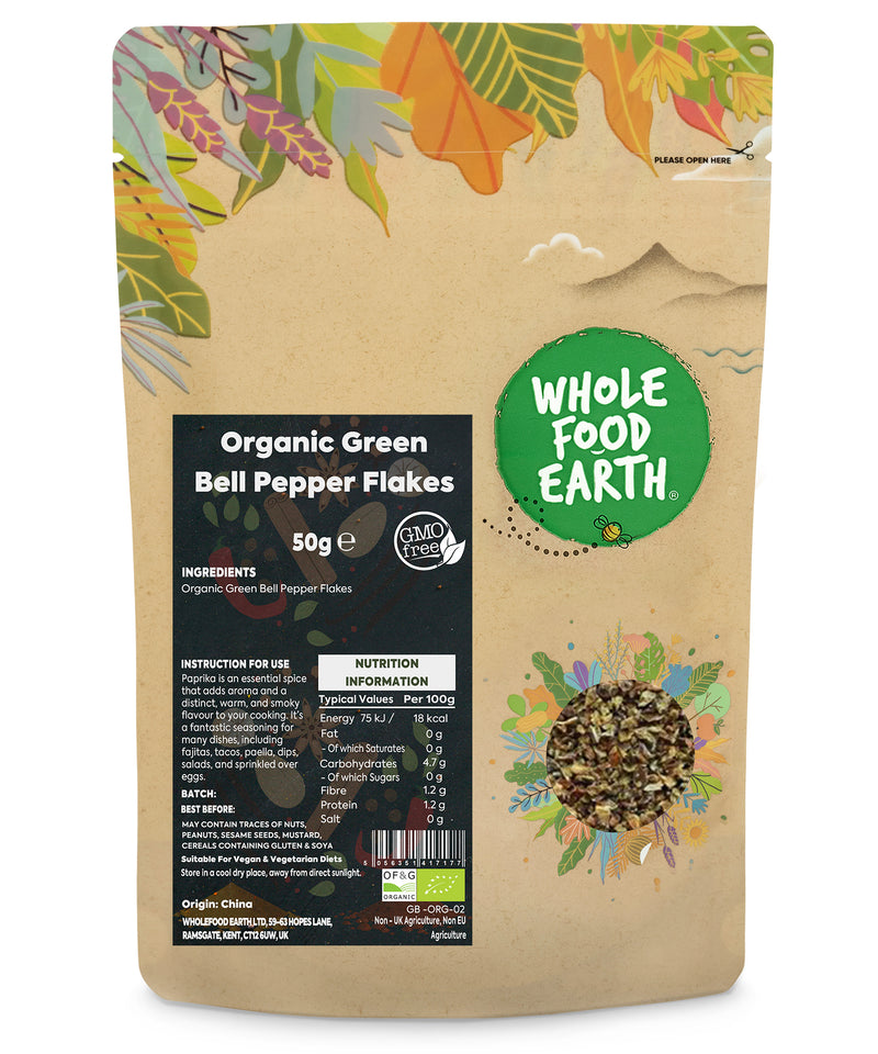 Organic Paprika (Green Bell Pepper) Flakes