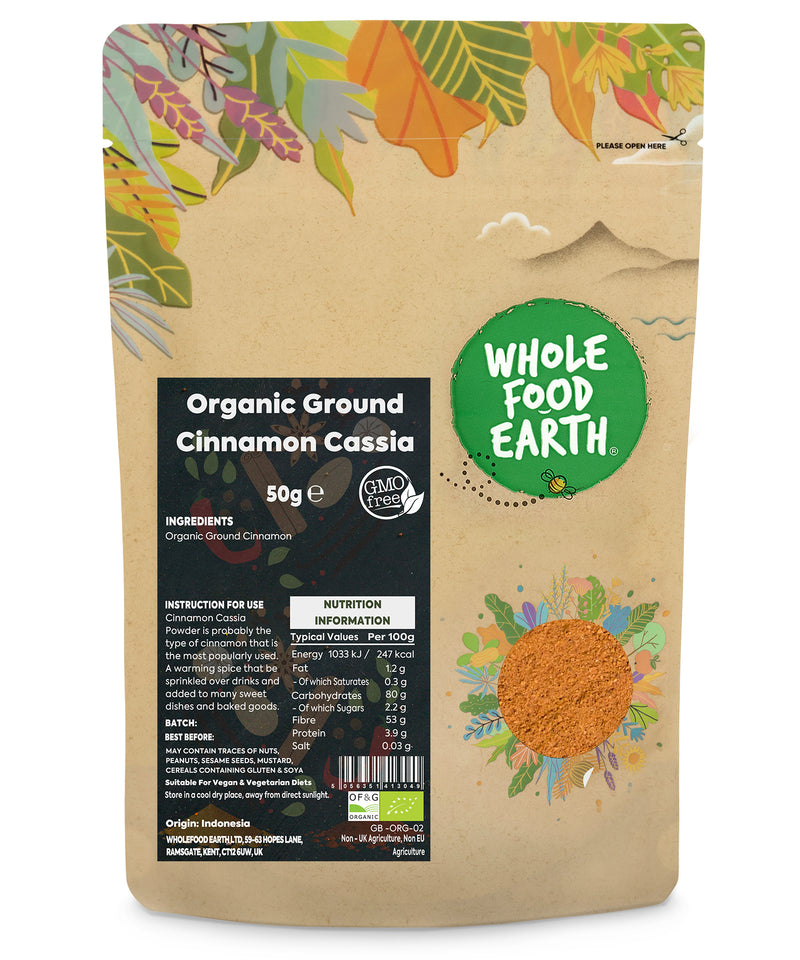 Organic Ground Cinnamon Cassia