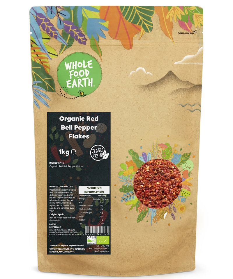 Organic Paprika (Red Bell Pepper) Flakes