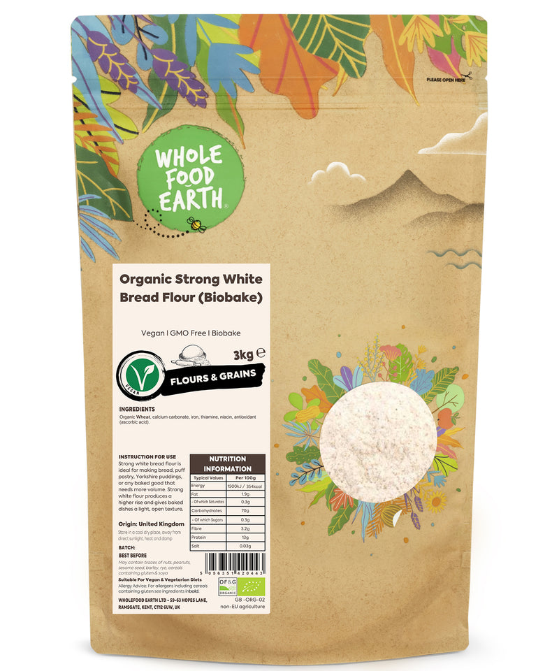 Organic Strong White Bread Flour (Biobake)