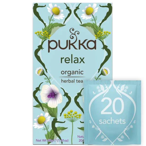 Organic Relax Tea - 20 Bags - Pukka