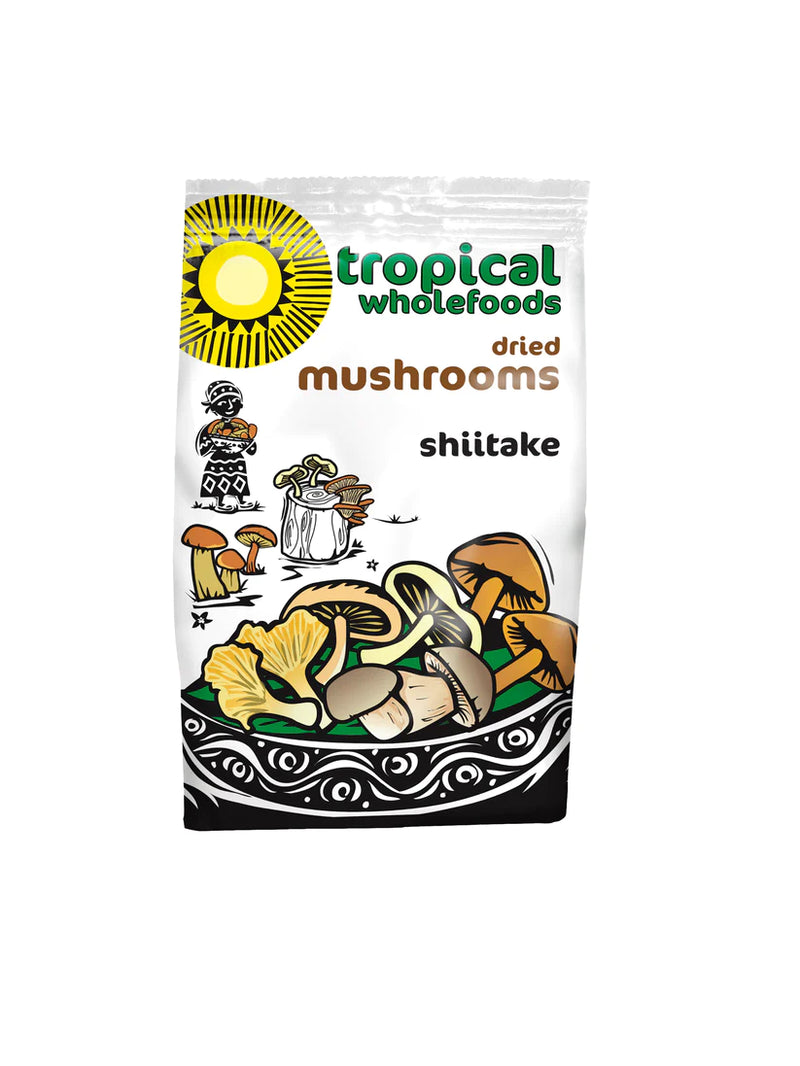Dried Shiitake Mushrooms - Tropical Wholefoods - 50g