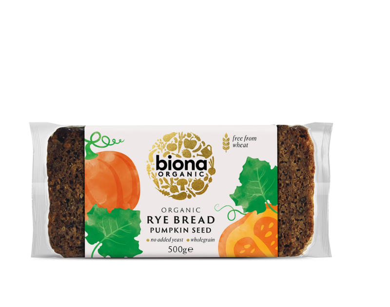Organic Rye Bread - Pumpkin Seed - 500g - Biona