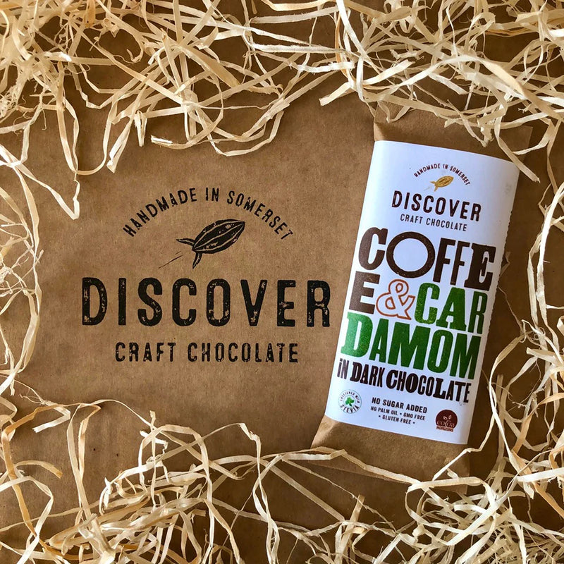 Coffee and Cardamom in Dark Chocolate - 50g - Discover Chocolate