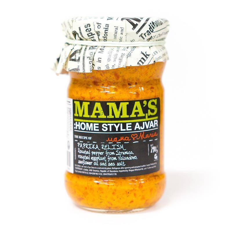 Mama's: Ajvar Mild Roasted Red Pepper Spread - 290g - Wholefood Earth®