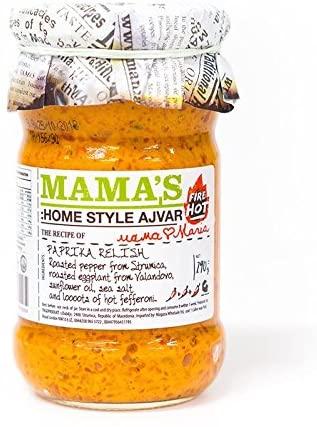 Mama's: Home Style Ajvar Fire Hot (Ay-var) Roasted Red Pepper Spread (290g) - Wholefood Earth® - 5310146002659