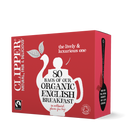 Organic Fairtrade English Breakfast Tea - 80 Bags - Clipper