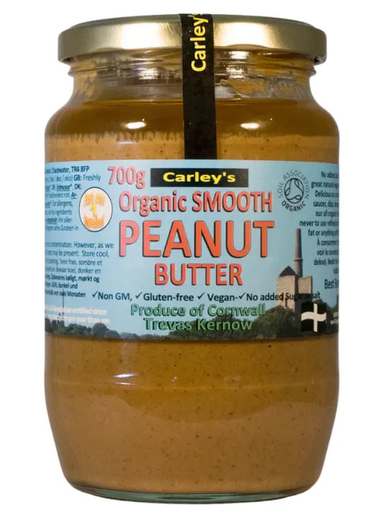 Organic Smooth Peanut Butter - Carley's -  700g