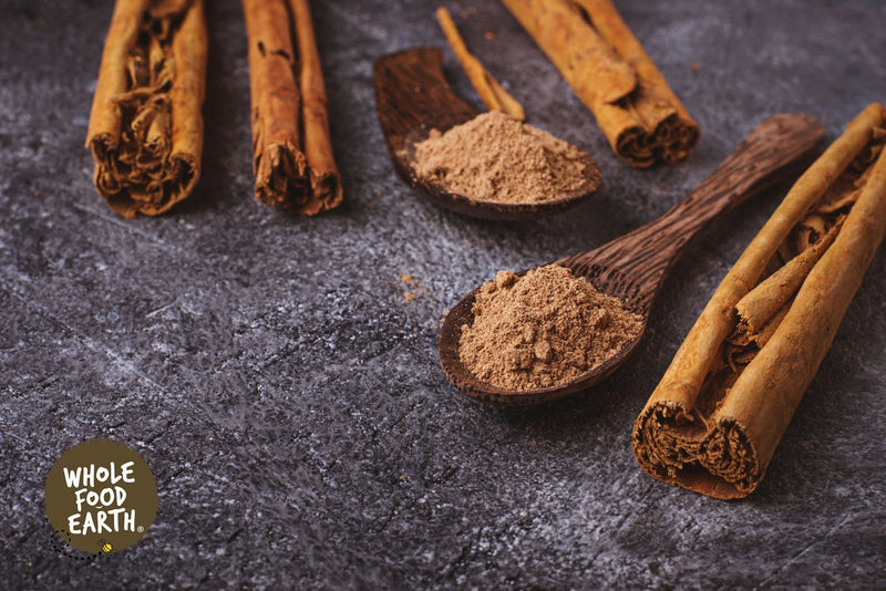 Wholefood Earth: Ceylon Cinnamon Powder (True) | Raw | GMO Free | True Ceylon | Srilanka - Wholefood Earth®
