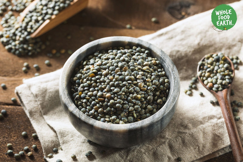 Wholefood Earth: Dark Speckled Lentils | GMO Free | Natural | Vegan | Dairy Free | No Added Sugar - Wholefood Earth® - 5056351403323