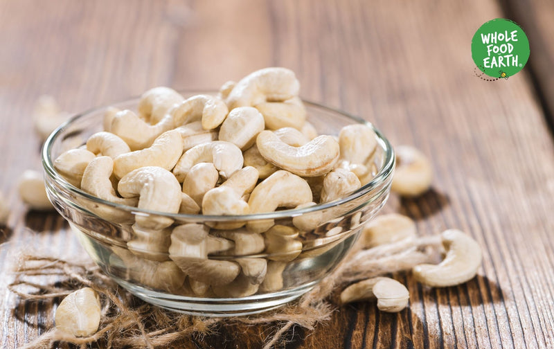 Wholefood Earth: Organic Cashew Nuts Whole | GMO Free - Wholefood Earth®