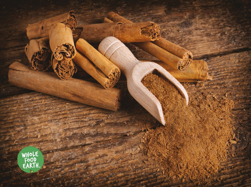 Wholefood Earth: Organic Ceylon Cinnamon Powder (True) | Raw | GMO Free | True Ceylon | Srilanka - Wholefood Earth®