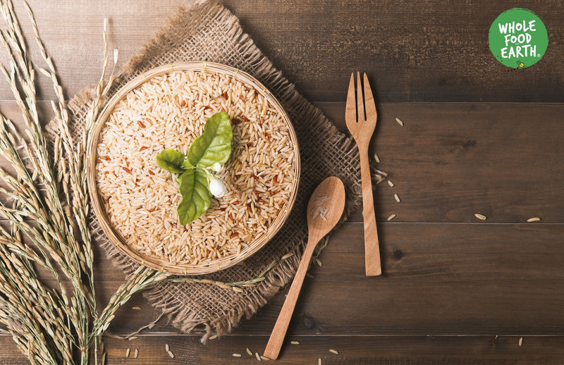 Wholefood Earth: Organic Jasmine Brown Rice | Raw | GMO Free | Vegan | No additives - Wholefood Earth®